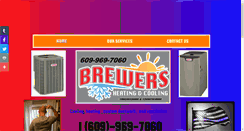 Desktop Screenshot of brewershvac.com